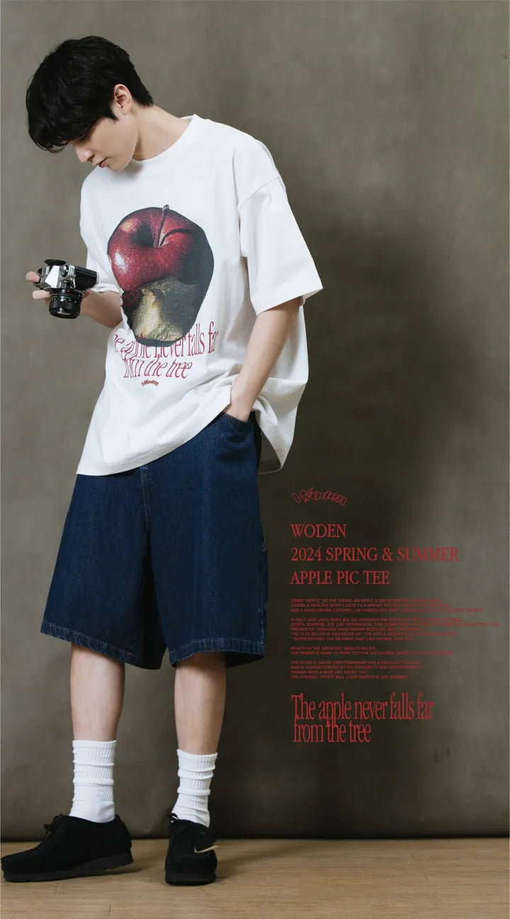 WODEN 2024 Spring & Summer 050 Apple Pic Tee