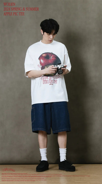 WODEN 2024 Spring & Summer 050 Apple Pic Tee