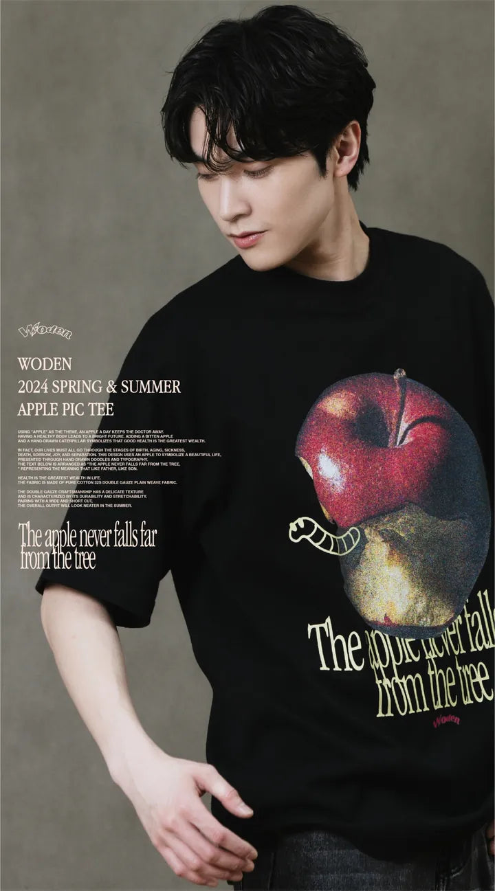 WODEN 2024 Spring & Summer 050 Apple Pic Tee