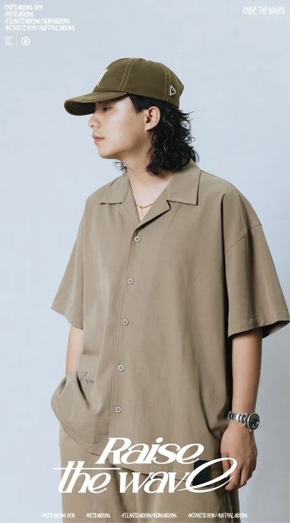 COWAVE 2024 Spring & Summer Straight strip shirt