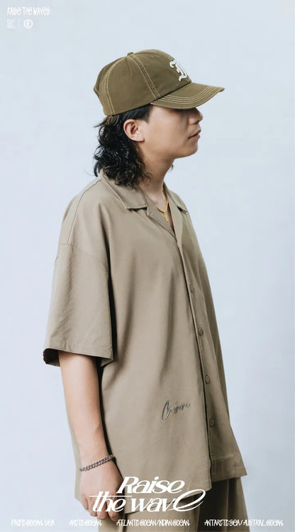 COWAVE 2024 Spring & Summer Straight strip shirt