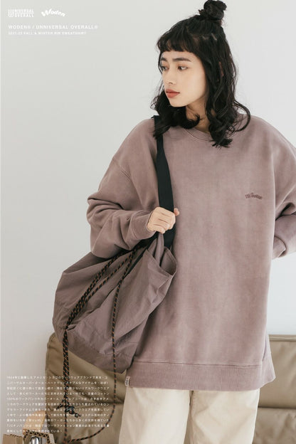 WODEN X Universal Overall Rib Sweatshirt 羅紋拼接衛衣