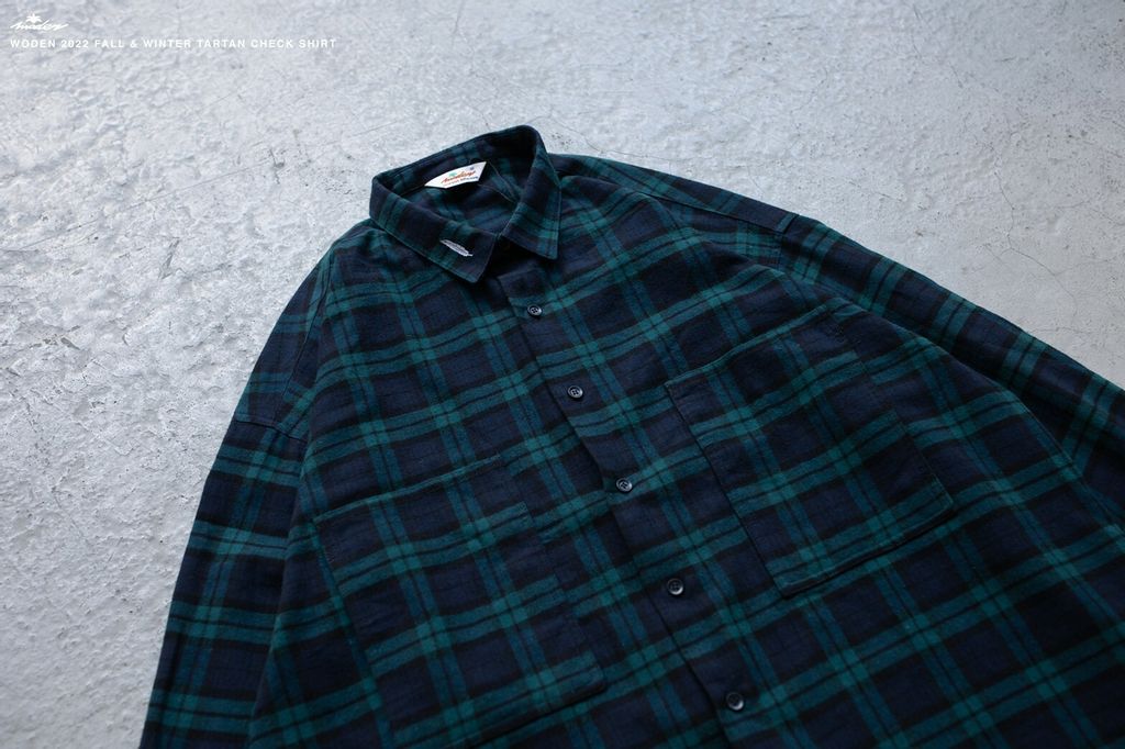 WODEN 2022 Fall & Winter Check Shirt (綠色款)