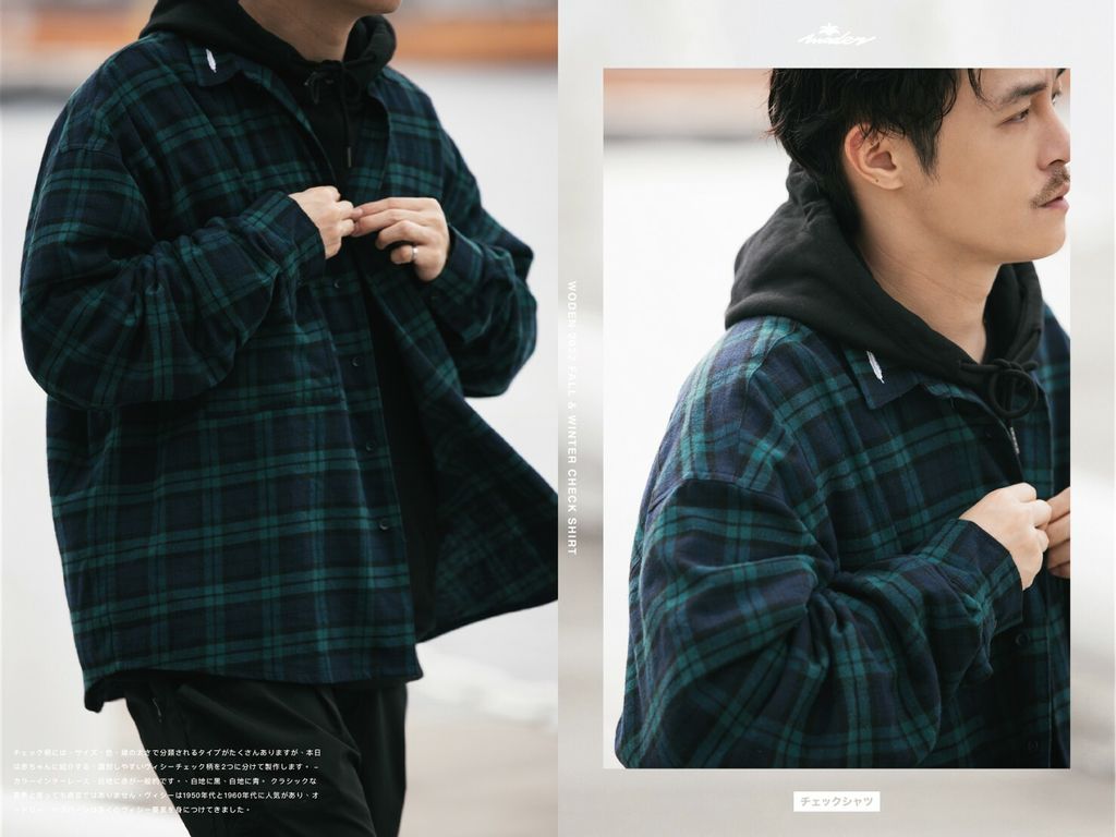 WODEN 2022 Fall & Winter Check Shirt (綠色款)