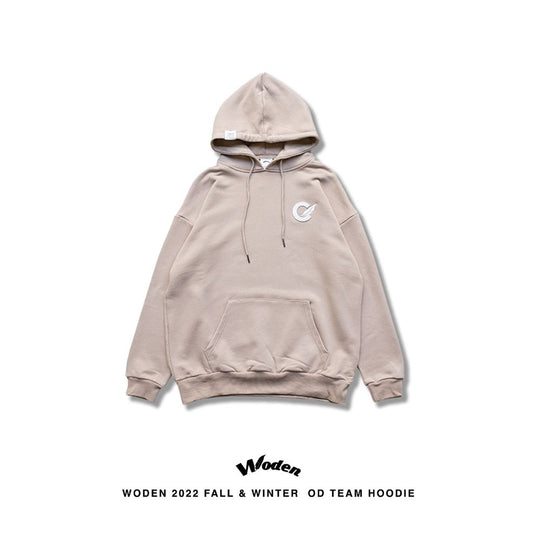 WODEN 2022 Fall & Winter OD Team LOGO Hoodie (卡其款)