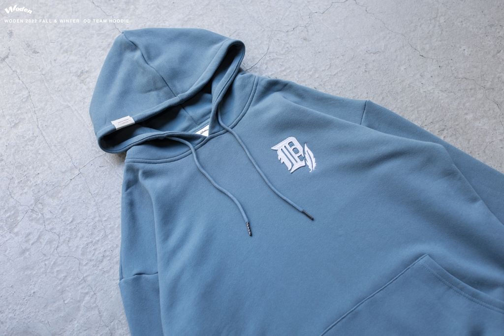 WODEN 2022 Fall & Winter OD Team LOGO Hoodie (藍色款)