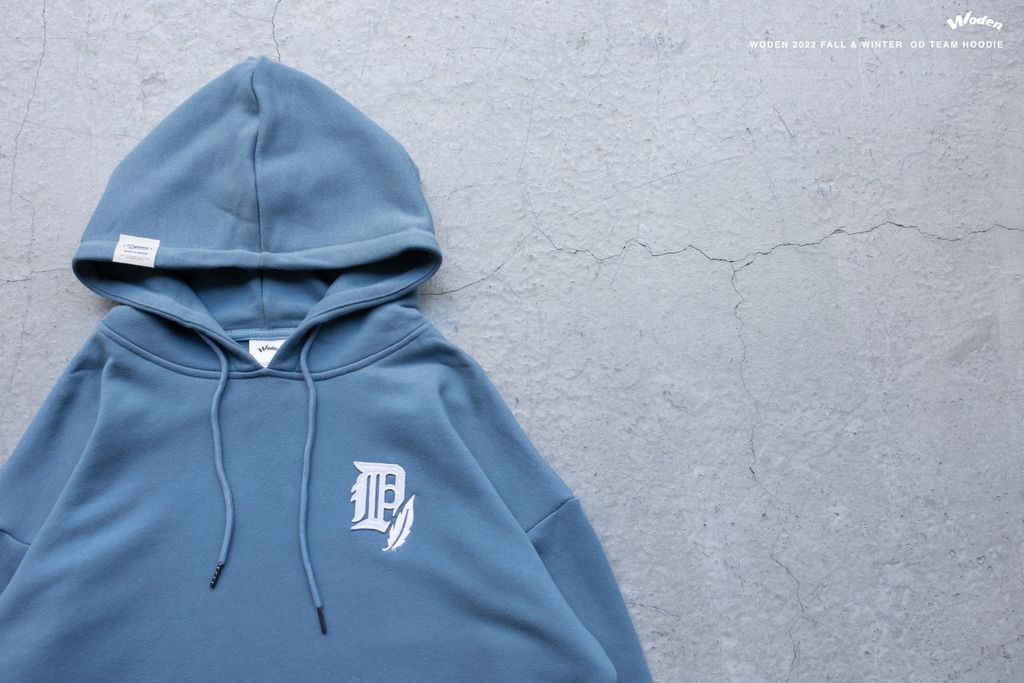 WODEN 2022 Fall & Winter OD Team LOGO Hoodie (藍色款)