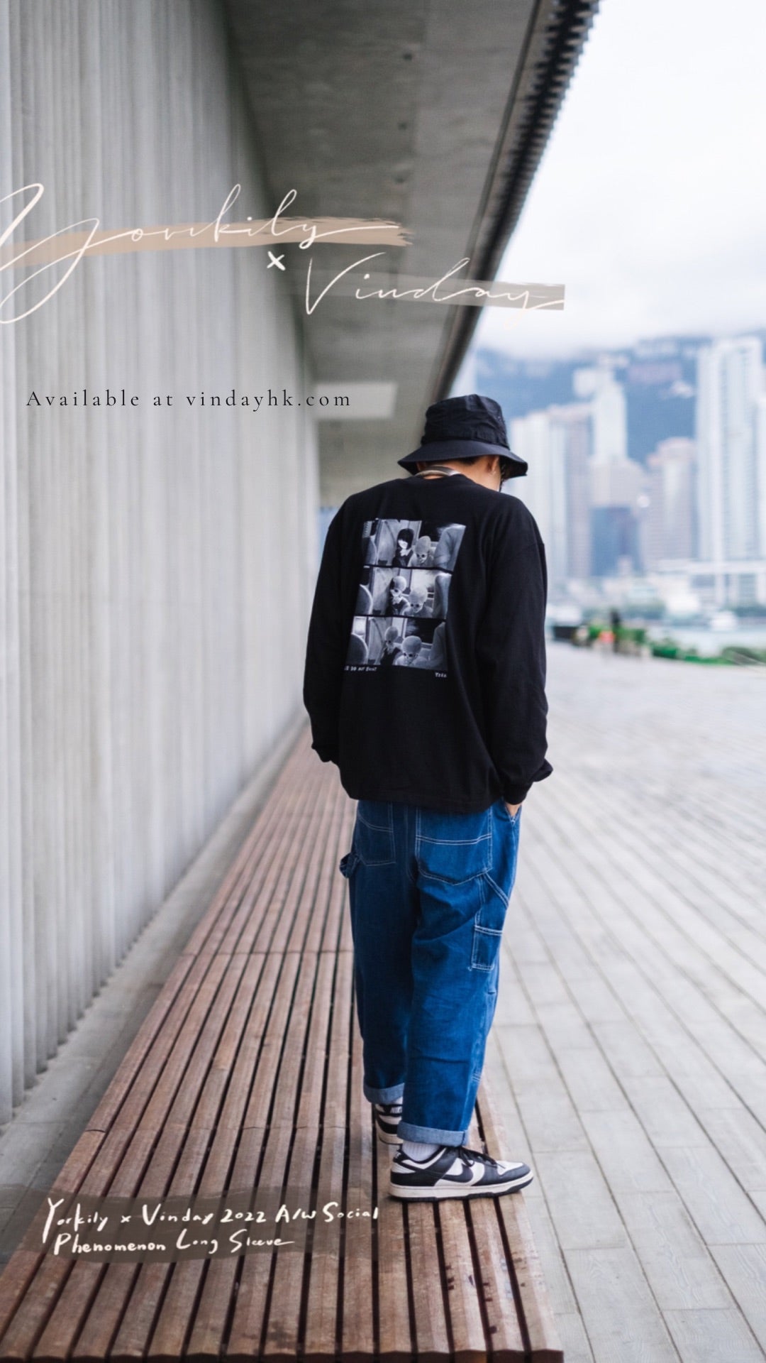 Yorkily x Vinday 2022 A/W Social Phenomenon Long Sleeve 黑色