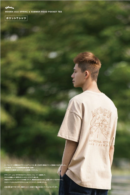 WODEN 2022 Spring & Summer Road Pocket Tee (卡其款)