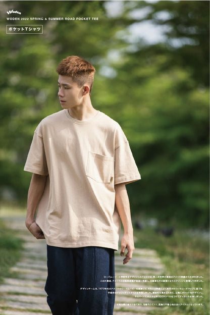 WODEN 2022 Spring & Summer Road Pocket Tee (卡其款)