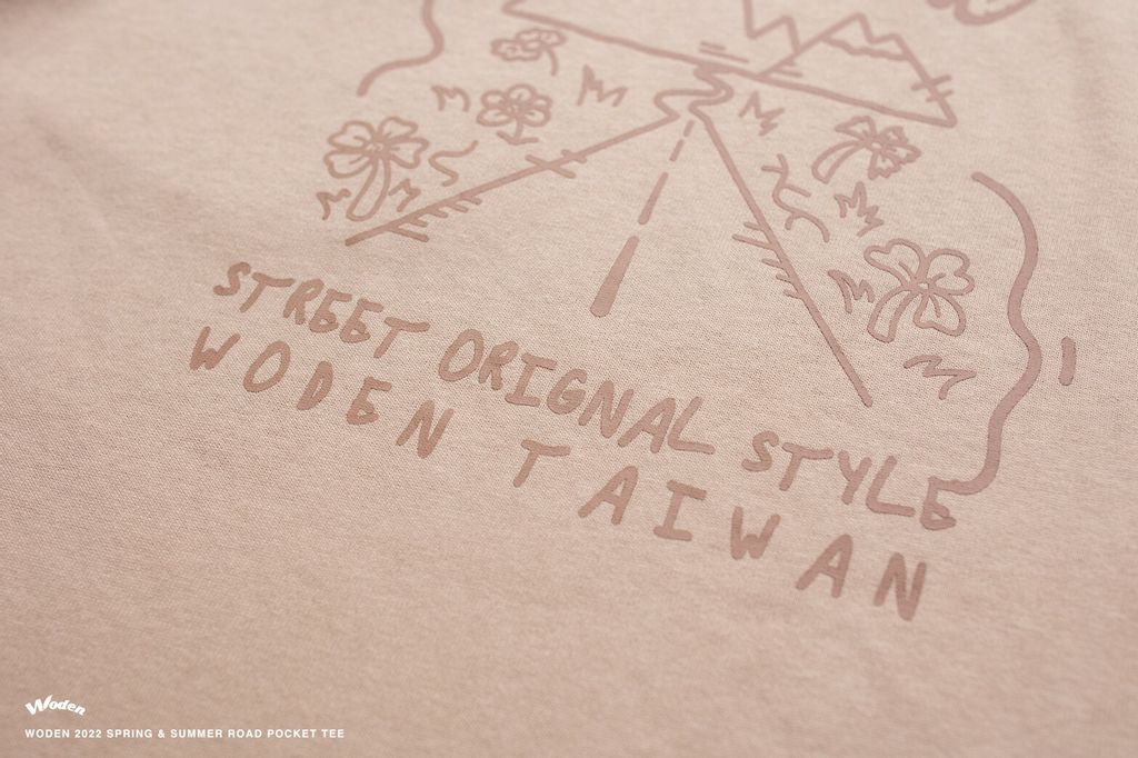 WODEN 2022 Spring & Summer Road Pocket Tee (卡其款)