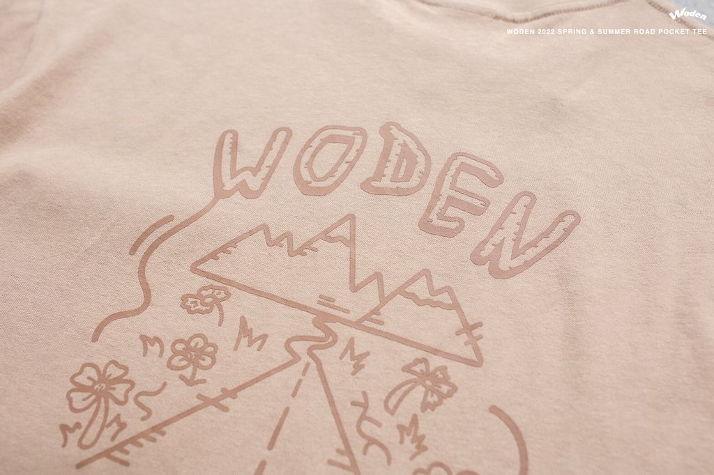 WODEN 2022 Spring & Summer Road Pocket Tee (卡其款)