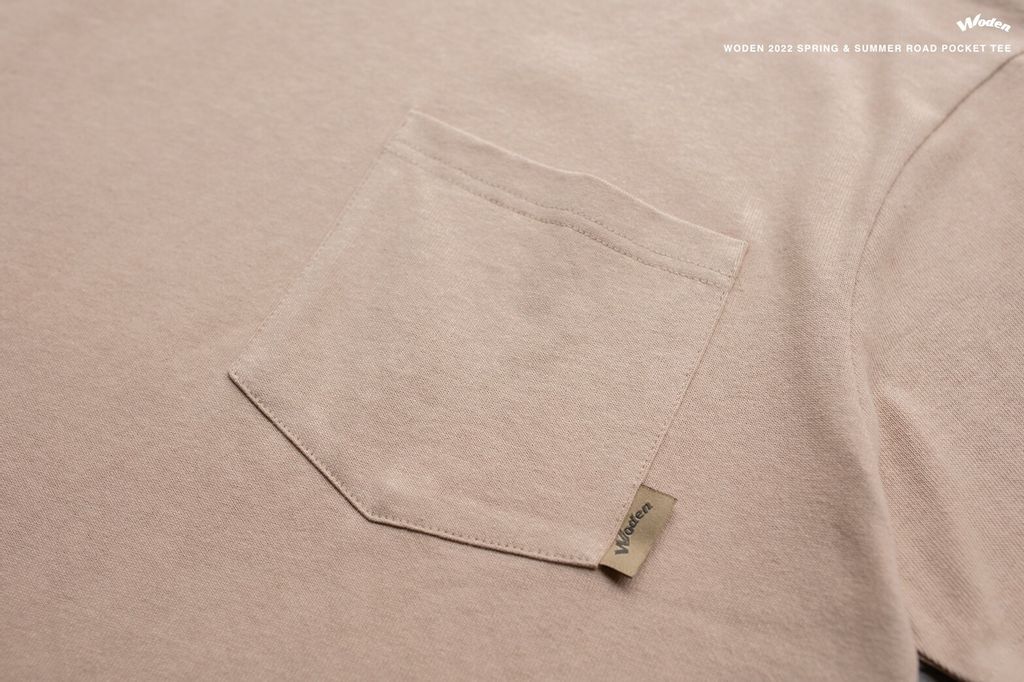 WODEN 2022 Spring & Summer Road Pocket Tee (卡其款)