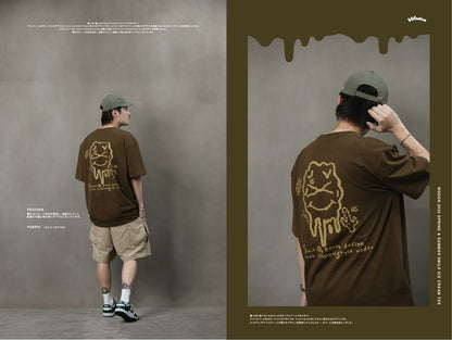 WODEN 2022 Spring & Summer Smile Ice Cream tee (咖啡色款)