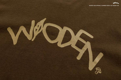 WODEN 2022 Spring & Summer Smile Ice Cream tee (咖啡色款)