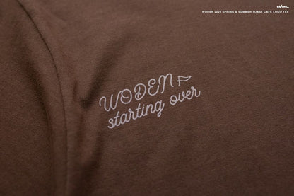 WODEN 2022 Spring & Summer Toast Cafe tee (咖啡色款)