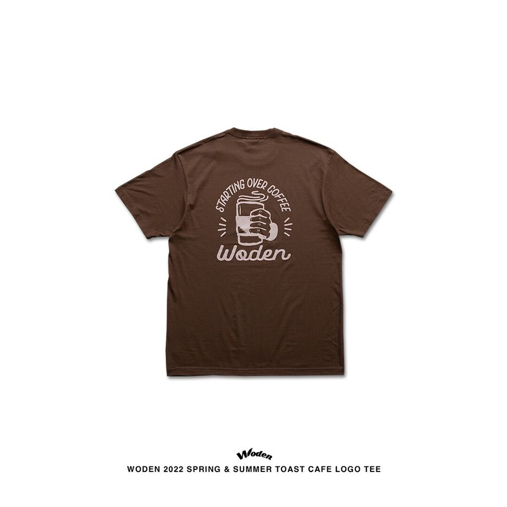 WODEN 2022 Spring & Summer Toast Cafe tee (咖啡色款)