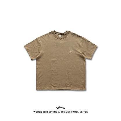 WODEN 2022 Spring & Summer FaceLine tee (卡其款)