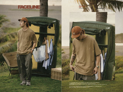 WODEN 2022 Spring & Summer FaceLine tee (卡其款)