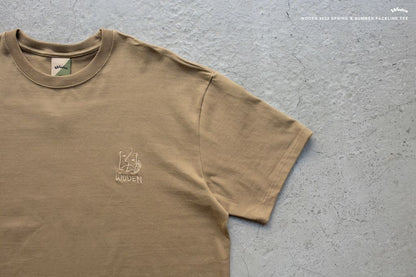 WODEN 2022 Spring & Summer FaceLine tee (卡其款)