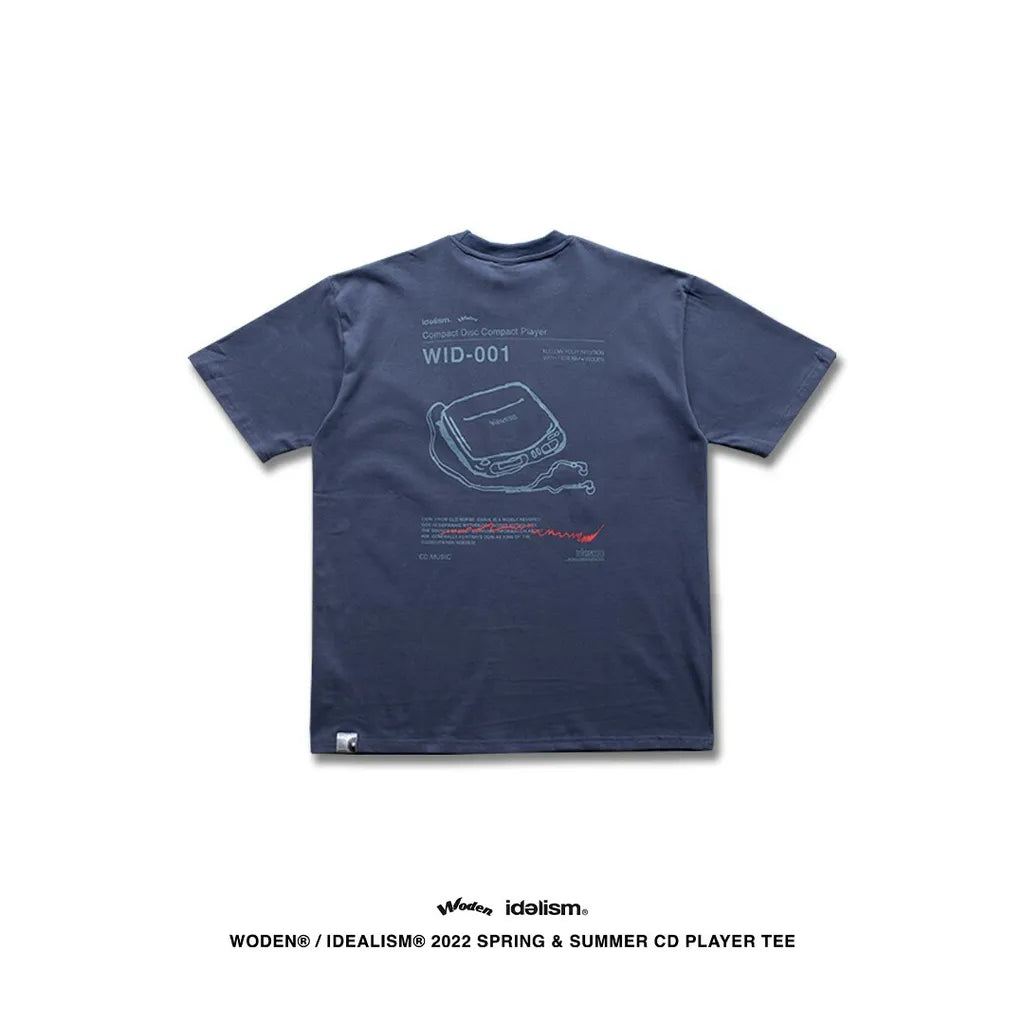 WODEN® / idealism® 2022 Spring & Summer CD player Tee (藍色款)