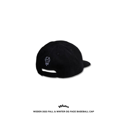 WODEN 2023 Fall & Winter OG Face Baseball Cap 黑色