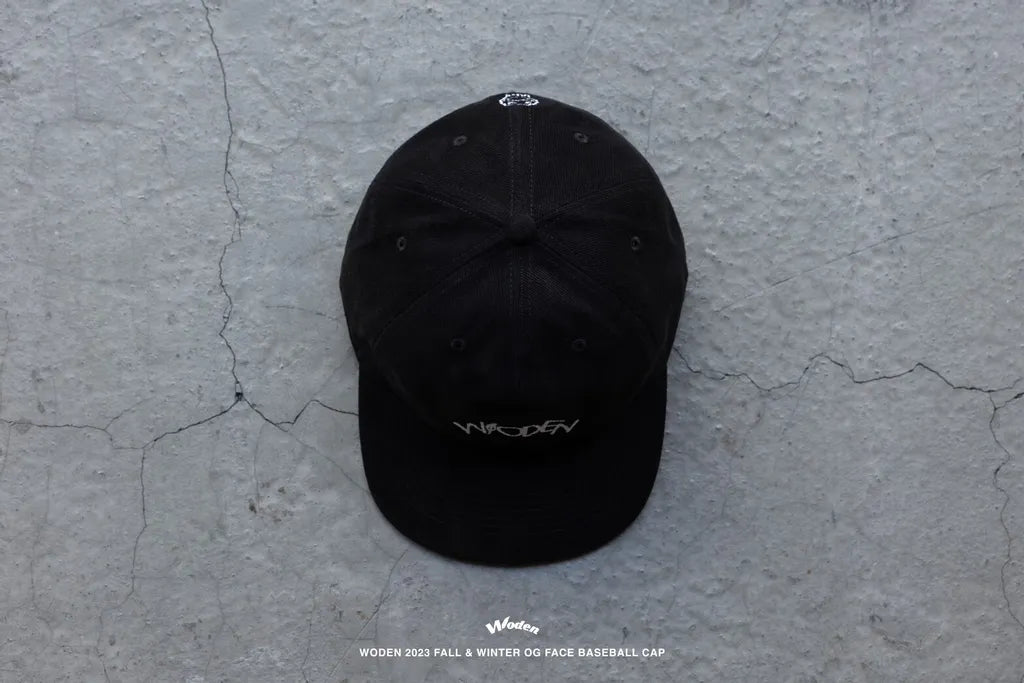 WODEN 2023 Fall & Winter OG Face Baseball Cap 黑色