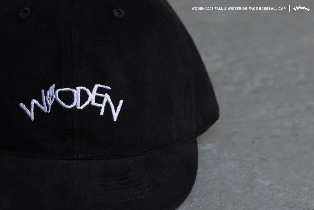 WODEN 2023 Fall & Winter OG Face Baseball Cap 黑色