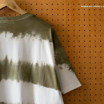 WODEN 2021 Spring & Summer Dip Dye LOGO tee 綠色款