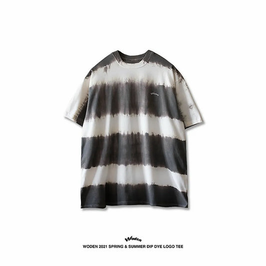 WODEN 2021 Spring & Summer Dip Dye LOGO tee 黑色款