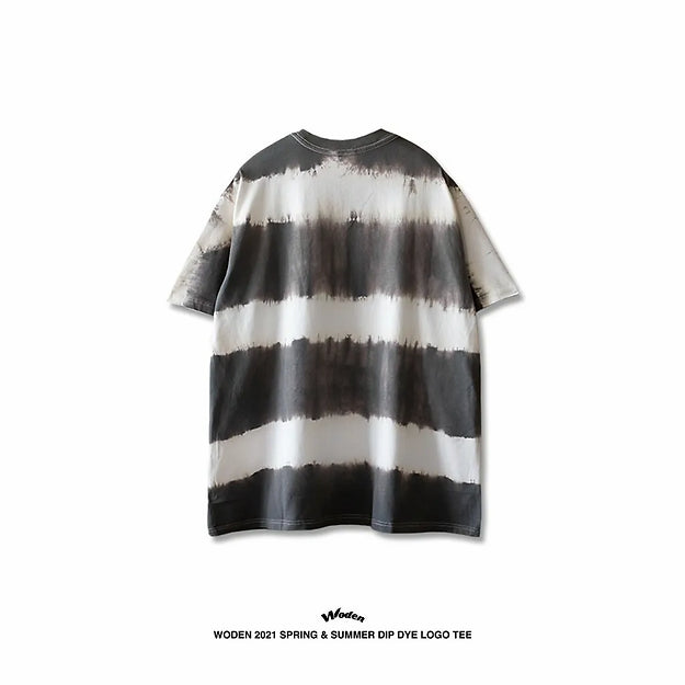 WODEN 2021 Spring & Summer Dip Dye LOGO tee 黑色款