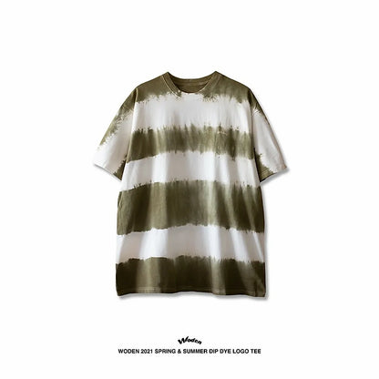 WODEN 2021 Spring & Summer Dip Dye LOGO tee 綠色款