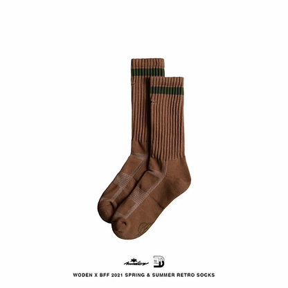 WODEN X BFF 2021 Spring & Summer Retro Socks 四色