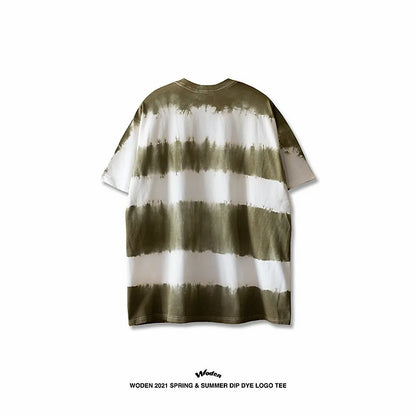 WODEN 2021 Spring & Summer Dip Dye LOGO tee 綠色款